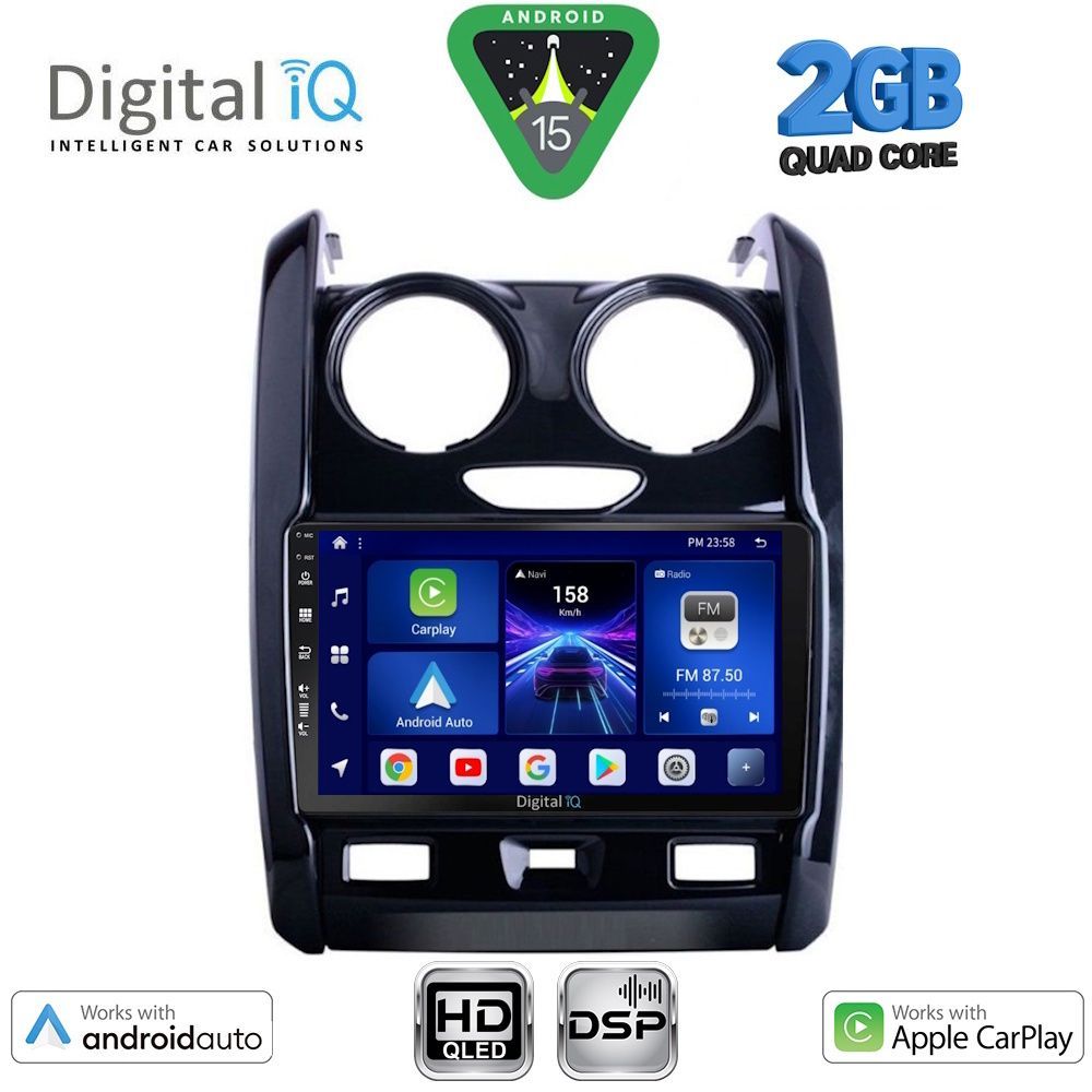 Βλησαρούλης Car Center - DIGITAL IQ BXC 3103_CPAA (9inc) MULTIMEDIA TABLET for DACIA DUSTER mod. 2012-2019
