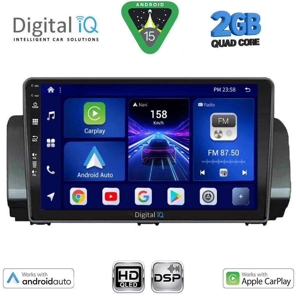 Βλησαρούλης Car Center - DIGITAL IQ BXC 3109_CPAA (9inc) MULTIMEDIA TABLET for DACIA LOGAN - SANDERO - JOGGER mod. 2020-2026