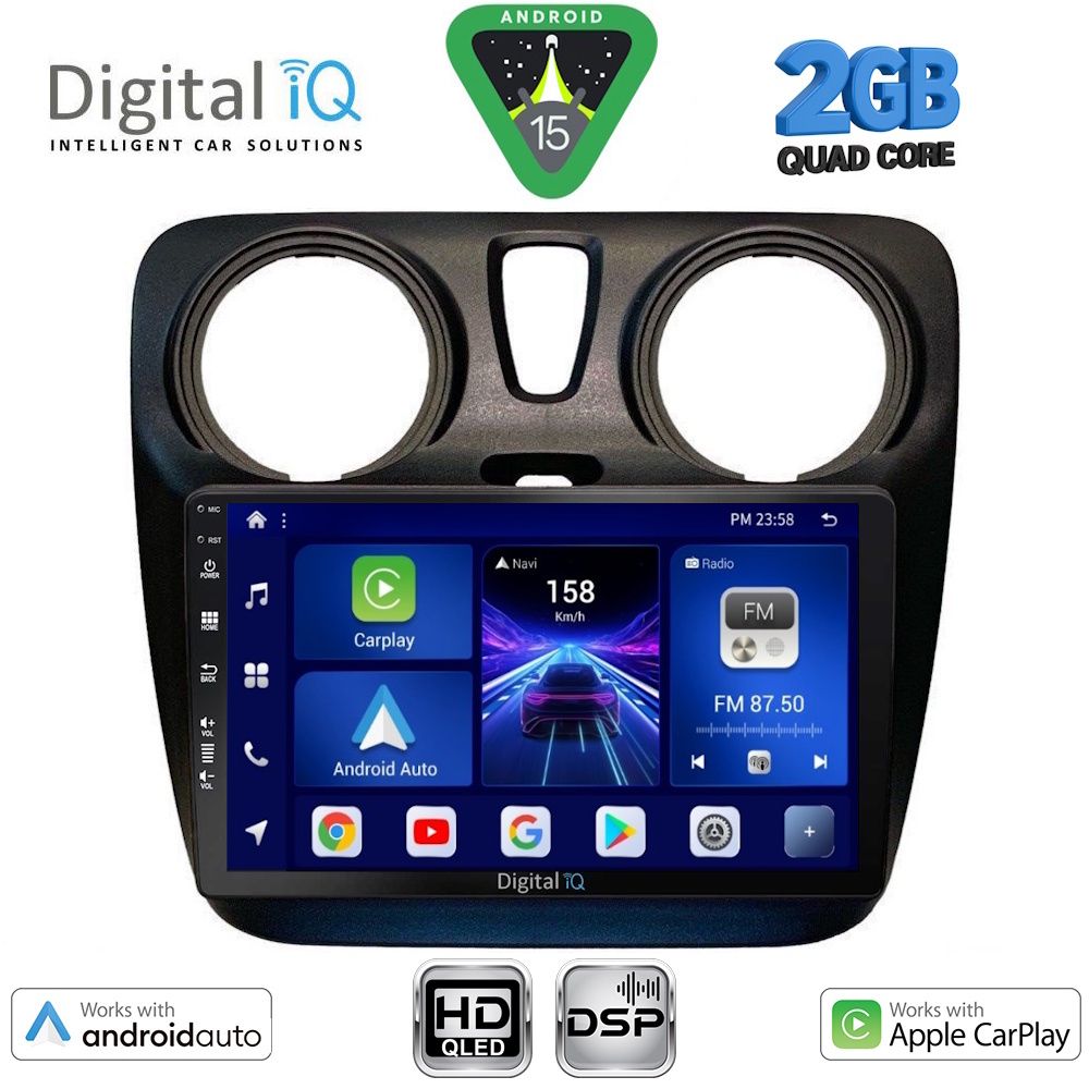 Βλησαρούλης Car Center - DIGITAL IQ BXC 3112_CPAA (9inc) MULTIMEDIA TABLET for DACIA DOKKER 2012-2022