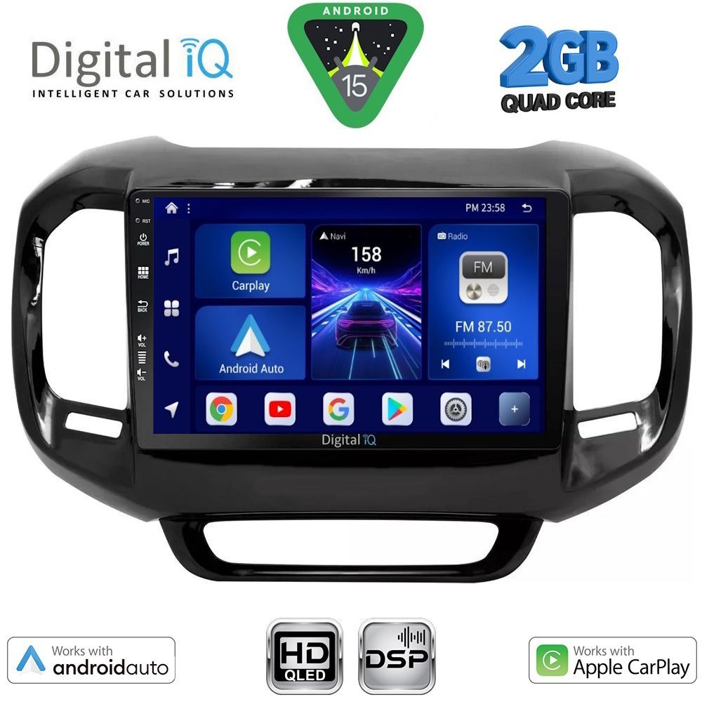 Βλησαρούλης Car Center - DIGITAL IQ BXC 3127_CPAA (9inc) MULTIMEDIA TABLET for FIAT TORO mod. 2017-2026