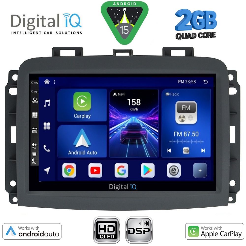 Βλησαρούλης Car Center - DIGITAL IQ BXC 3132_CPAA (10inc) MULTIMEDIA TABLET for FIAT 500L mod. 2012-2024