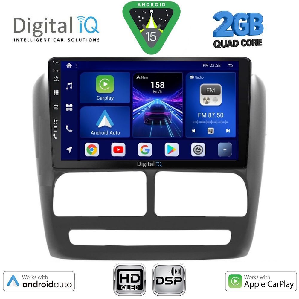 Βλησαρούλης Car Center - DIGITAL IQ BXC 3137_CPAA (9inc) MULTIMEDIA TABLET for FIAT DOBLO mod. 2010-2015