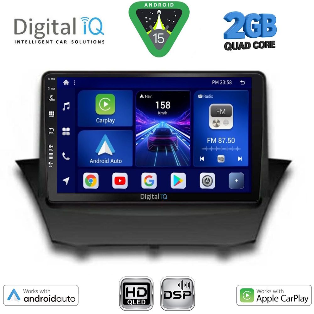 Βλησαρούλης Car Center - DIGITAL IQ BXC 3154A_CPAA (9inc) MULTIMEDIA TABLET for FORD FIESTA mod. 2008-2017