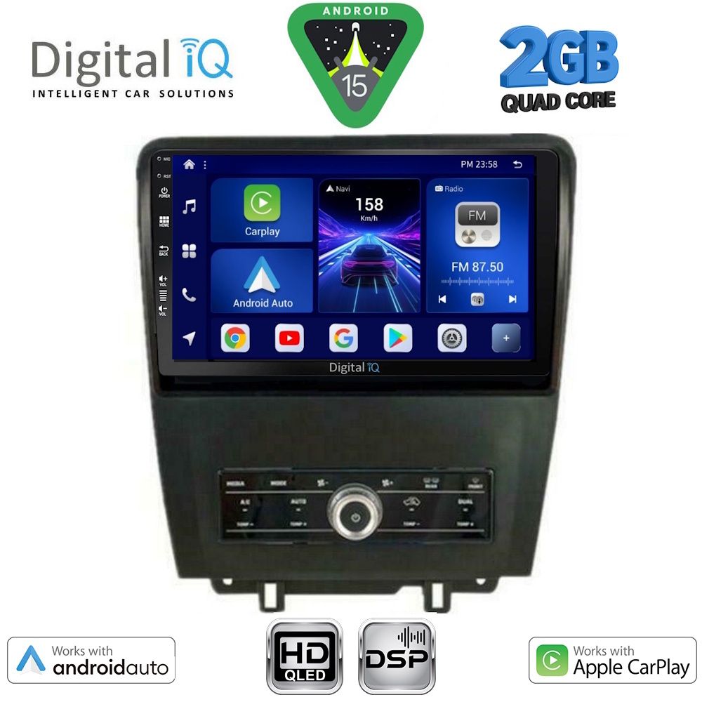 Βλησαρούλης Car Center - DIGITAL IQ BXC 3165_CPAA (9inc) MULTIMEDIA TABLET for FORD MUSTANG mod. 2010-2015