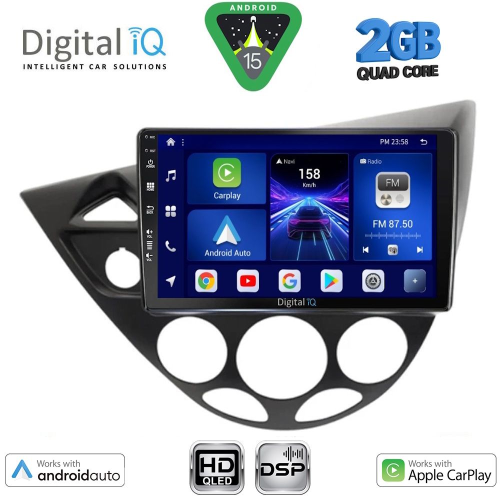 Βλησαρούλης Car Center - DIGITAL IQ BXC 3169_CPAA  (9inc) MULTIMEDIA TABLET for FORD FOCUS mod. 1998-2004