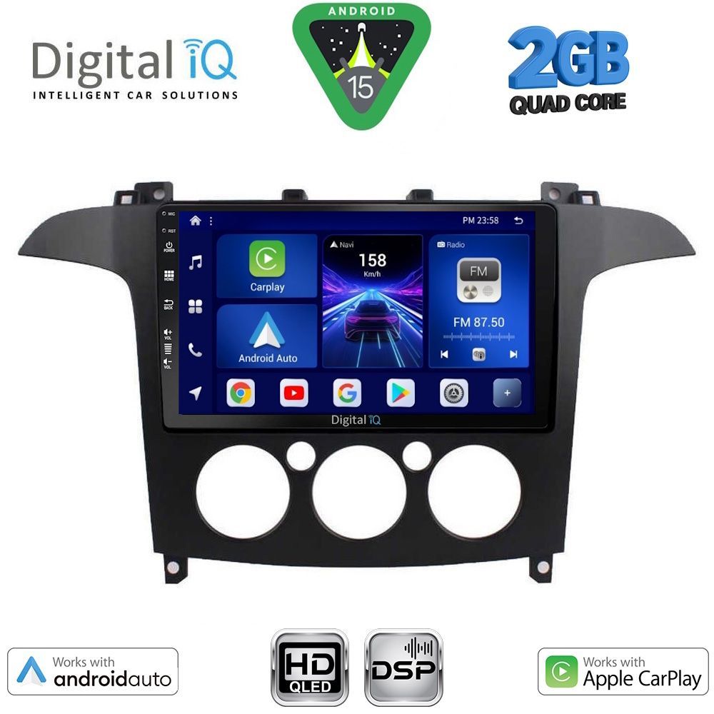 Βλησαρούλης Car Center - DIGITAL IQ BXC 3175_CPAA A/C (9inc) MULTIMEDIA TABLET for FORD SMAX mod. 2006-2014