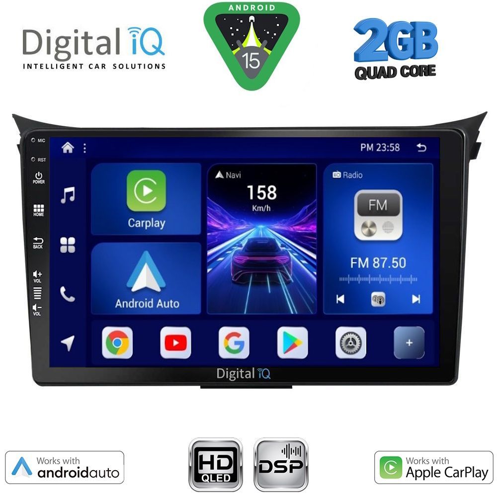 Βλησαρούλης Car Center - DIGITAL IQ BXC 3232_CPAA (9inc) MULTIMEDIA TABLET for HYUNDAI i30 mod. 2012-2017