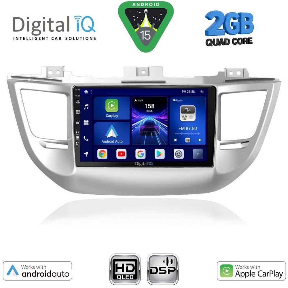 Βλησαρούλης Car Center - DIGITAL IQ BXC 3243_CPAA (9inc) MULTIMEDIA TABLET for HYUNDAI TUCSON mod. 2015-2019