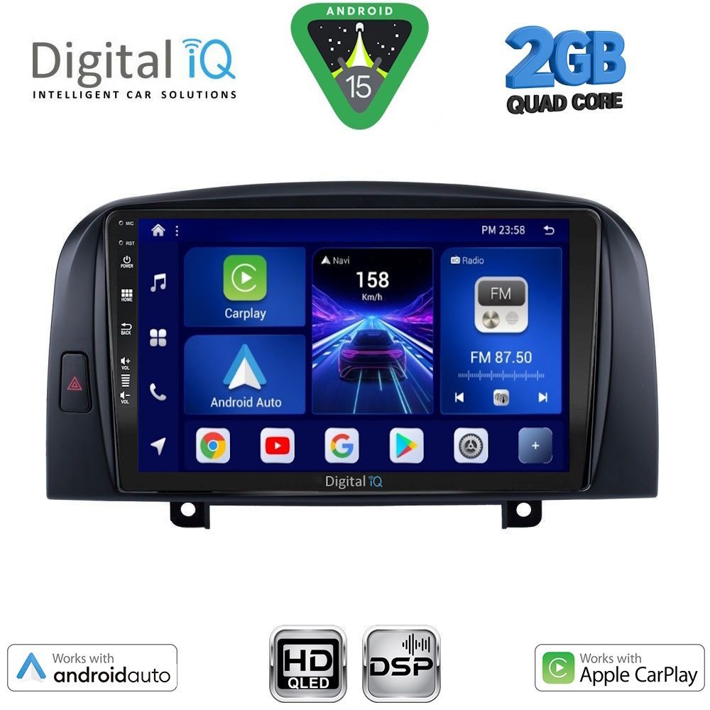 Βλησαρούλης Car Center - DIGITAL IQ BXC 3248_CPAA (9inc) MULTIMEDIA TABLET for HYUNDAI SONATA mod. 2006-2009
