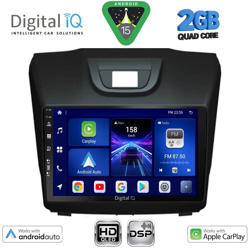 Βλησαρούλης Car Center - DIGITAL IQ BXC 3255_CPAA (9inc) MULTIMEDIA TABLET for ISUZU DMAX mod. 2012-2020