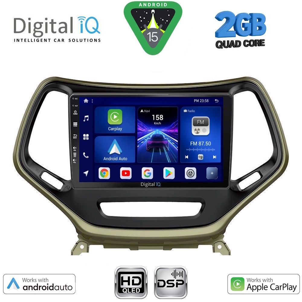 Βλησαρούλης Car Center - DIGITAL IQ BXC 3273_CPAA (10inc) MULTIMEDIA TABLET for JEEP CHEROKEE  mod. 2014-2024