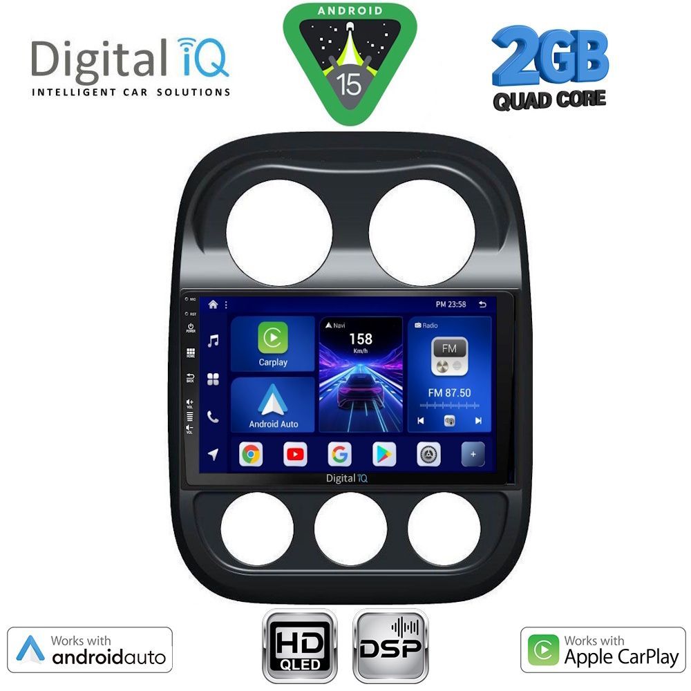 Βλησαρούλης Car Center - DIGITAL IQ BXC 3277_CPAA (10inc) MULTIMEDIA TABLET for JEEP COMPASS - PATRIOT mod. 2007-2016