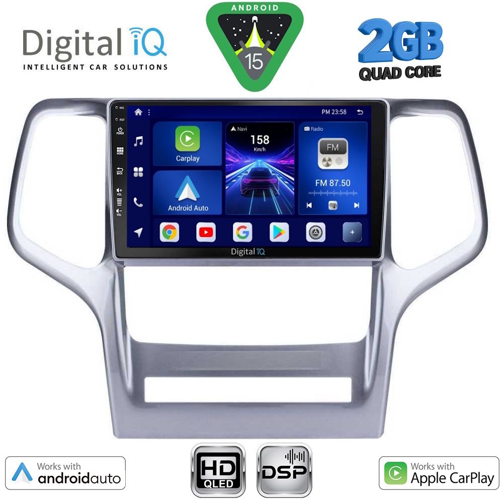 Βλησαρούλης Car Center - DIGITAL IQ BXC 3282_CPAA (9inc) MULTIMEDIA TABLET for JEEP GRAND CHEROKEE mod. 2011-2014