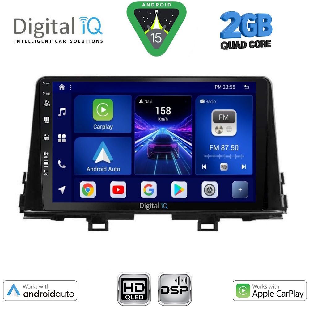 Βλησαρούλης Car Center - DIGITAL IQ BXC 3309_CPAA (9inc) MULTIMEDIA TABLET for KIA PICANTO mod. 2017-2021
