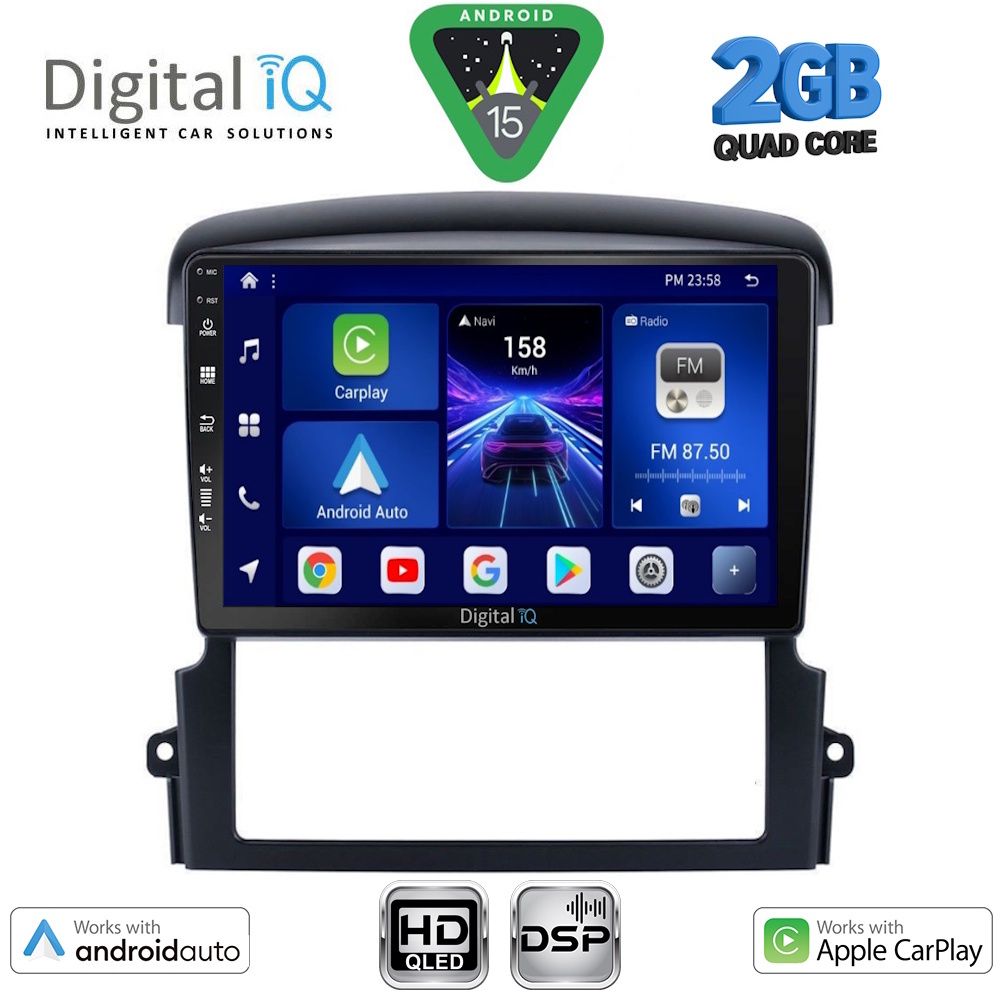 Βλησαρούλης Car Center - DIGITAL IQ BXC 3317_CPAA (9inc) MULTIMEDIA TABLET for KIA SORENTO mod. 2006-2009