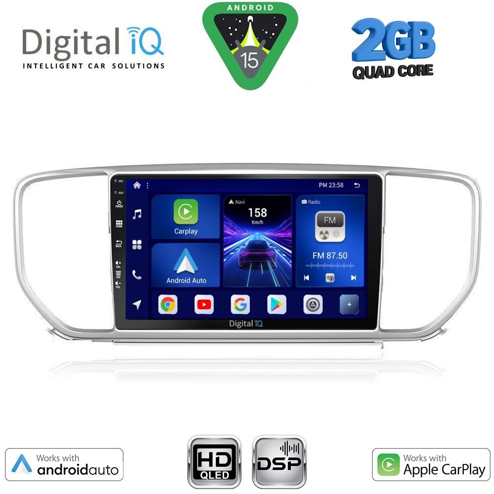 Βλησαρούλης Car Center - DIGITAL IQ BXC 3327_CPAA (9inc) MULTIMEDIA TABLET for KIA SPORTAGE mod. 2018-2021