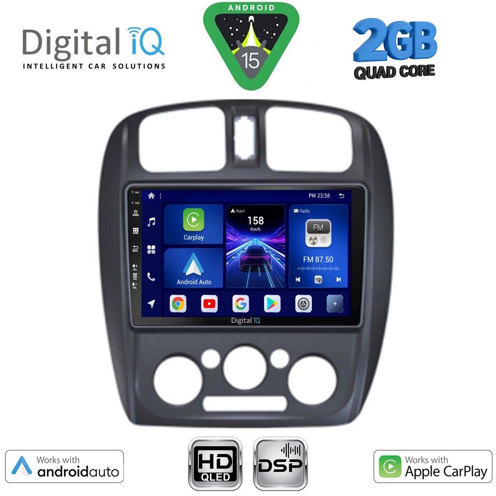 Βλησαρούλης Car Center - DIGITAL IQ BXC 3363_CPAA (9inc) MULTIMEDIA TABLET for MAZDA 323 mod. 1998-2004