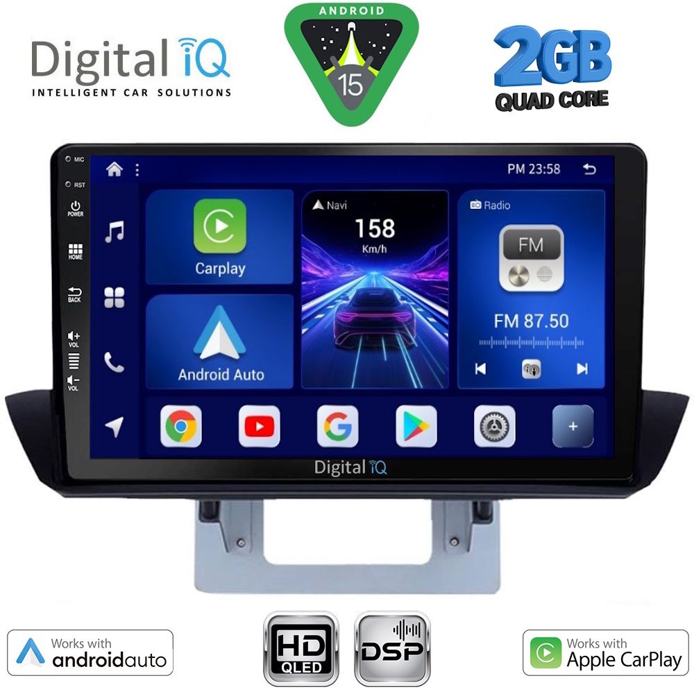 Βλησαρούλης Car Center - DIGITAL IQ BXC 3364_CPAA DASH (9inc) MULTIMEDIA TABLET for MAZDA BT50 mod. 2012-2019