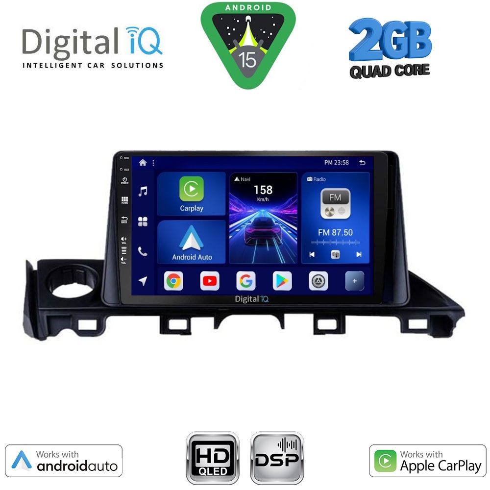 Βλησαρούλης Car Center - DIGITAL IQ BXC 3379_CPAA (9inc) MULTIMEDIA TABLET for MAZDA 6 mod. 2017-2020