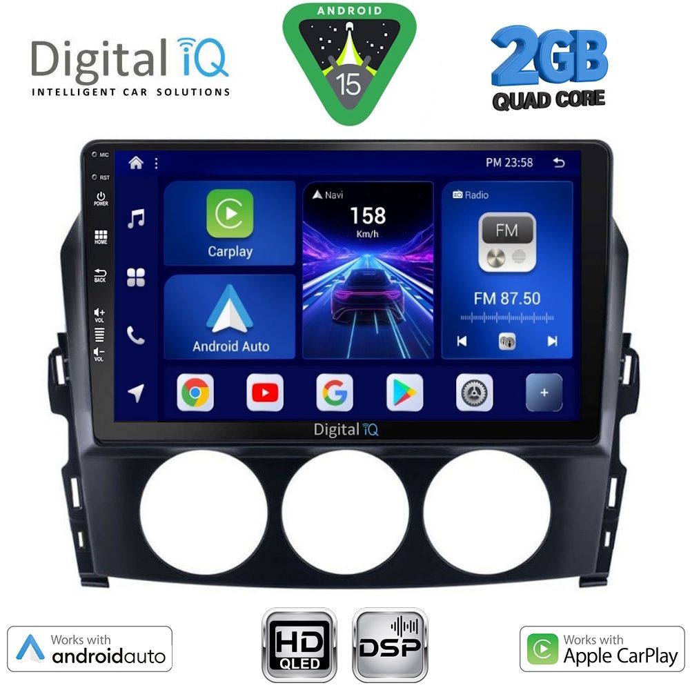 Βλησαρούλης Car Center - DIGITAL IQ BXC 3392_CPAA (9inc) MULTIMEDIA TABLET for MAZDA MX5 mod. 2005-2015