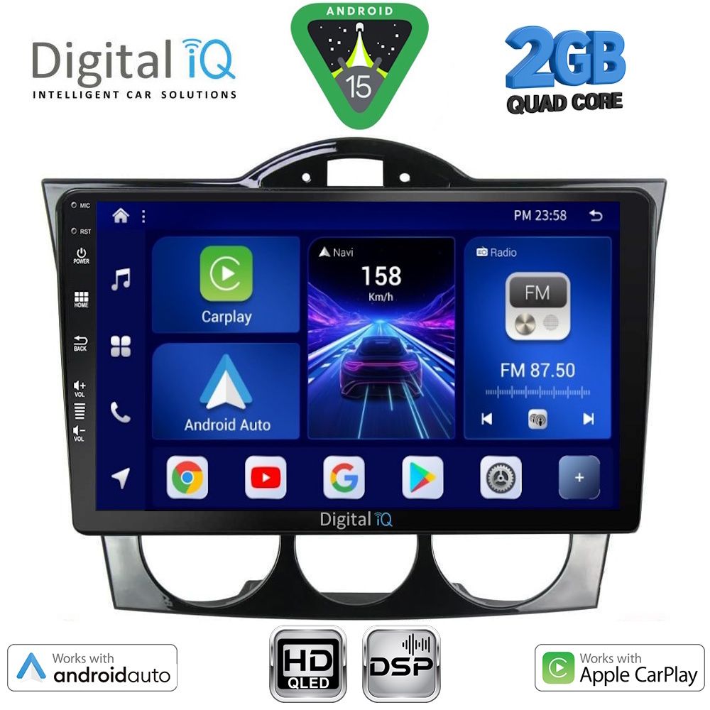 Βλησαρούλης Car Center - DIGITAL IQ BXC 3394_CPAA (9inc) MULTIMEDIA TABLET for MAZDA RX8 mod. 2001-2008