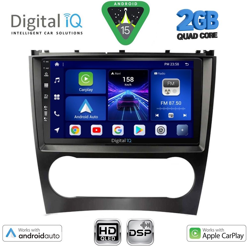 Βλησαρούλης Car Center - DIGITAL IQ BXC 3404_CPAA (9inc) MULTIMEDIA TABLET for MERCEDES C – CLK (W203-209) mod. 2004-2008