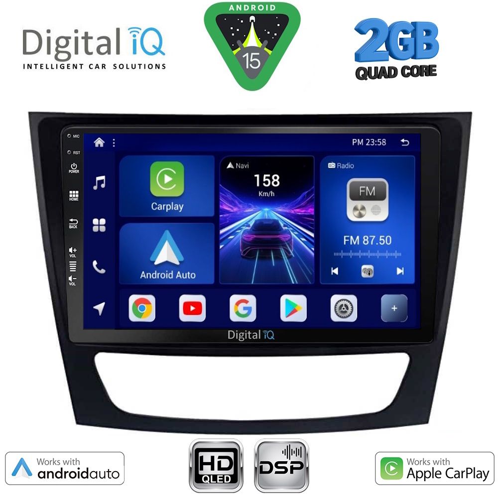 Βλησαρούλης Car Center - DIGITAL IQ BXC 3408_CPAA (9inc) MULTIMEDIA TABLET for MERCEDES E (W211) – CLS (W219) mod. 2003-2009