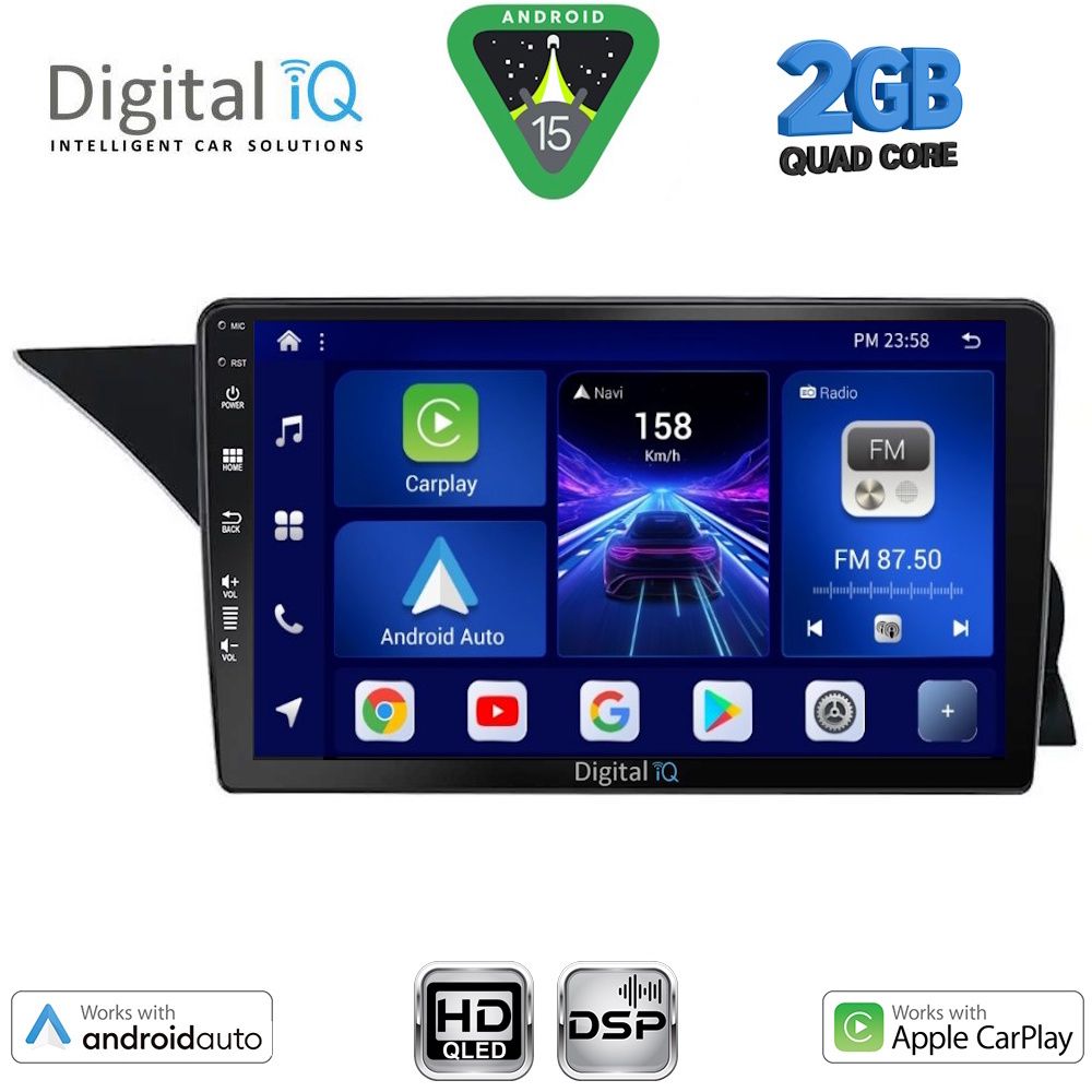 Βλησαρούλης Car Center - DIGITAL IQ BXC 3411_CPAA (NTG 4.0) (9inc) MULTIMEDIA TABLET for MERCEDES GLK (X204) mod. 2008-2012