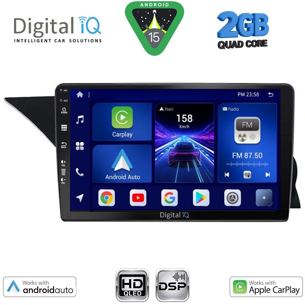 Βλησαρούλης Car Center - DIGITAL IQ BXC 3412_CPAA (NTG 4.5) (9inc) MULTIMEDIA TABLET for MERCEDES GLK (X204) mod. 2013-2017