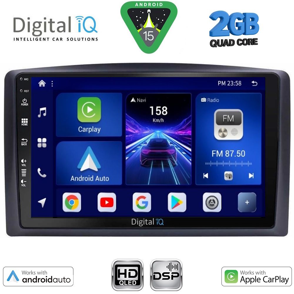 Βλησαρούλης Car Center - DIGITAL IQ BXC 3421_CPAA (10inc) MULTIMEDIA TABLET for MERCEDES VITO – VIANO (W447) mod. 2015-2022