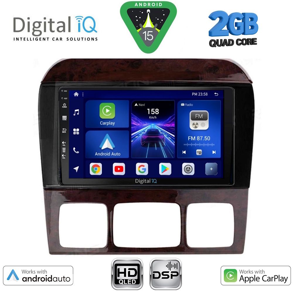 Βλησαρούλης Car Center - DIGITAL IQ BXC 3426_CPAA (9inc) MULTIMEDIA TABLET for MERCEDES S W220 mod. 1998-2005
