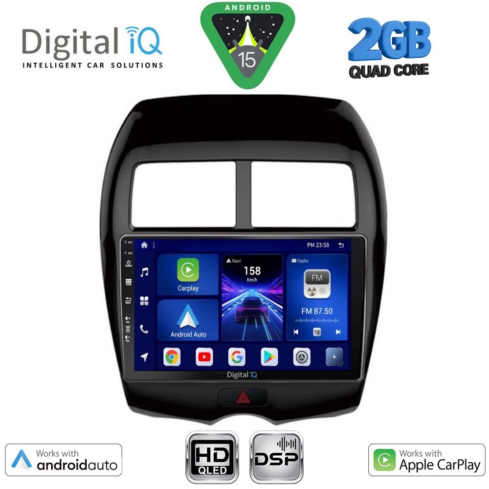 Βλησαρούλης Car Center - DIGITAL IQ BXC 3430_CPAA (10inc) MULTIMEDIA TABLET for MITSUBISHI ASX mod. 2009-2019 - PEUGEOT 4008 mod. 2012-2018