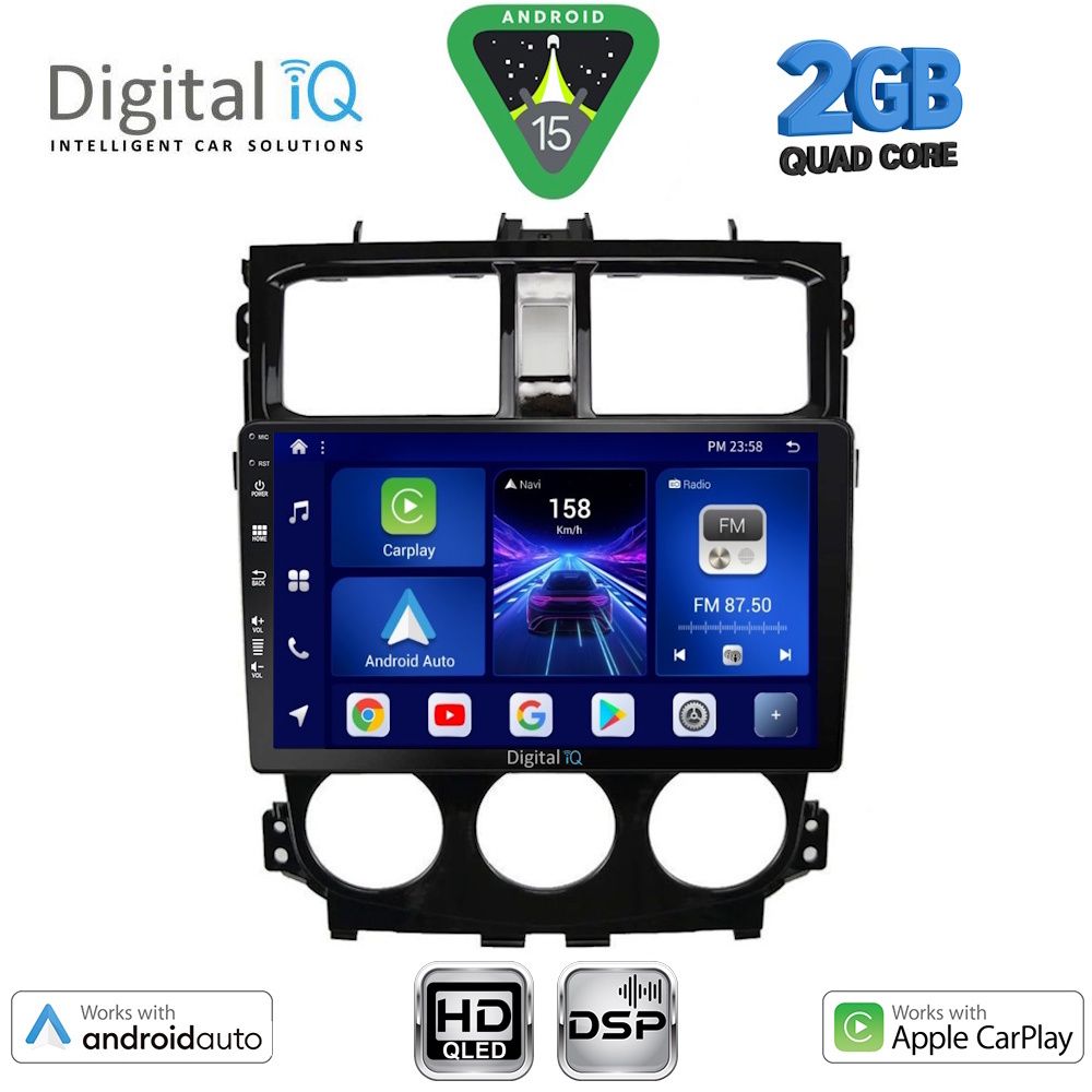 Βλησαρούλης Car Center - DIGITAL IQ BXC 3435_CPAA (9inc) MULTIMEDIA TABLET for MITSUBISHI COLT mod. 2013-2023