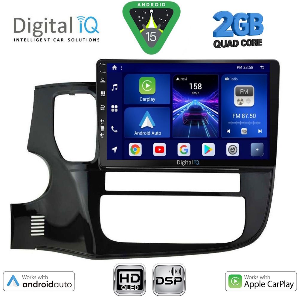 Βλησαρούλης Car Center - DIGITAL IQ BXC 3443_CPAA (10inc) MULTIMEDIA TABLET for MITSUBISHI OUTLANDER mod. 2013-2020