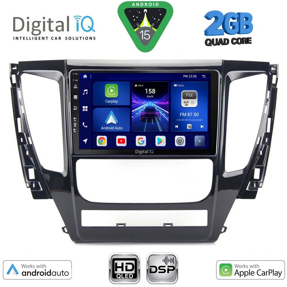 Βλησαρούλης Car Center - DIGITAL IQ BXC 3447A_CPAA (9inc) MULTIMEDIA TABLET for MITSUBISHI PAJERO mod. 2013-2020