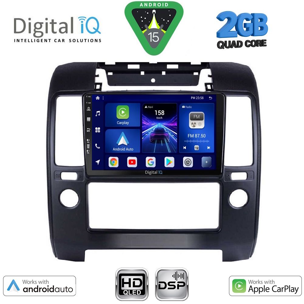 Βλησαρούλης Car Center - DIGITAL IQ BXC 3454_CPAA A/C (9inc) MULTIMEDIA TABLET for NISSAN NAVARA D40 mod. 2006-2011 με A/C