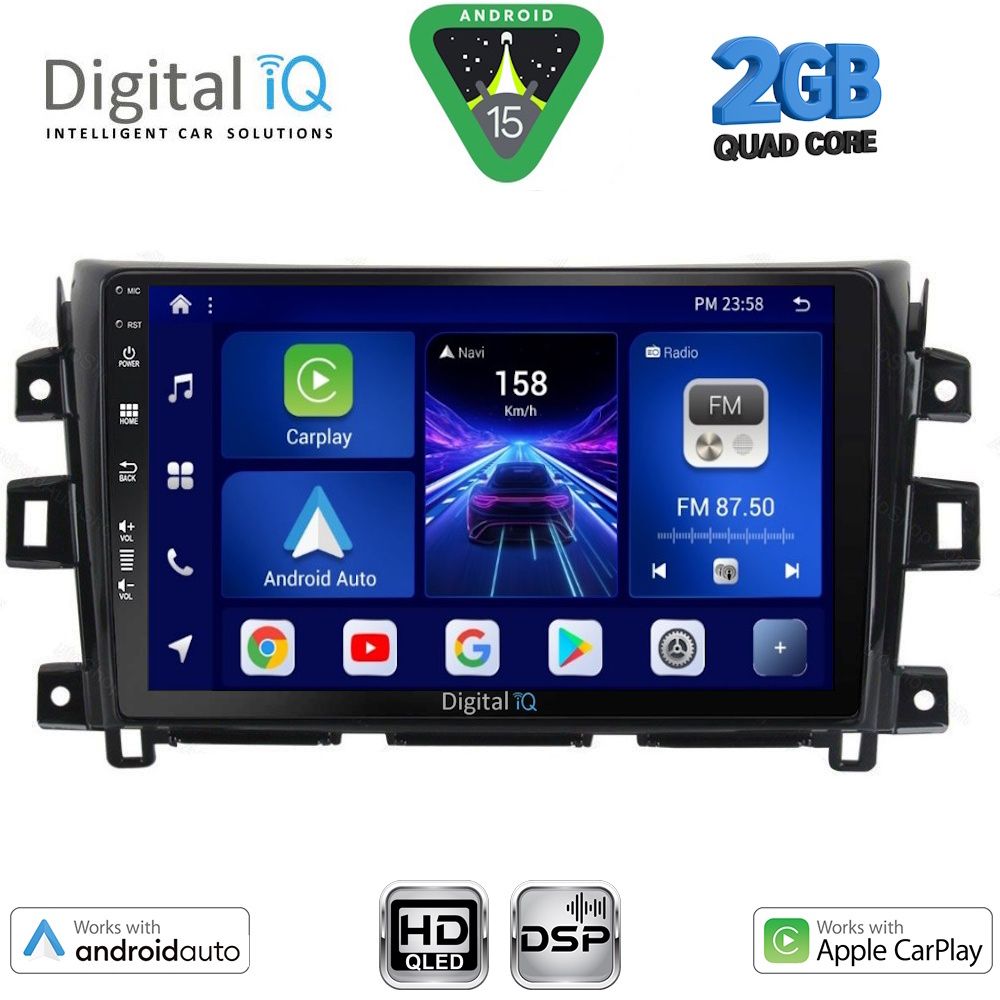Βλησαρούλης Car Center - DIGITAL IQ BXC 3456_CPAA (10inc) MULTIMEDIA TABLET for NISSAN NAVARA mod. 2016-2025
