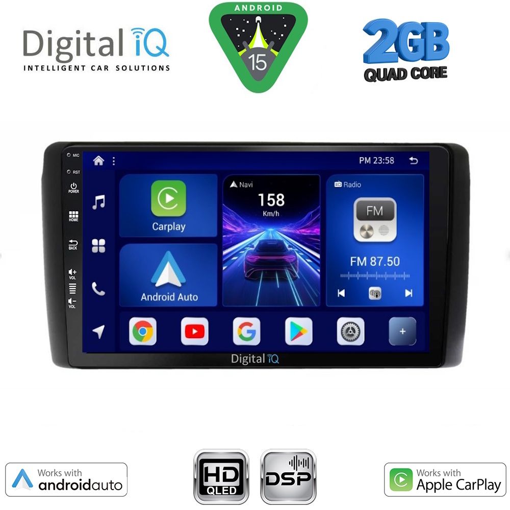 Βλησαρούλης Car Center - DIGITAL IQ BXC 3472_CPAA (9inc) MULTIMEDIA TABLET for NISSAN LEAF mod. 2009-2017