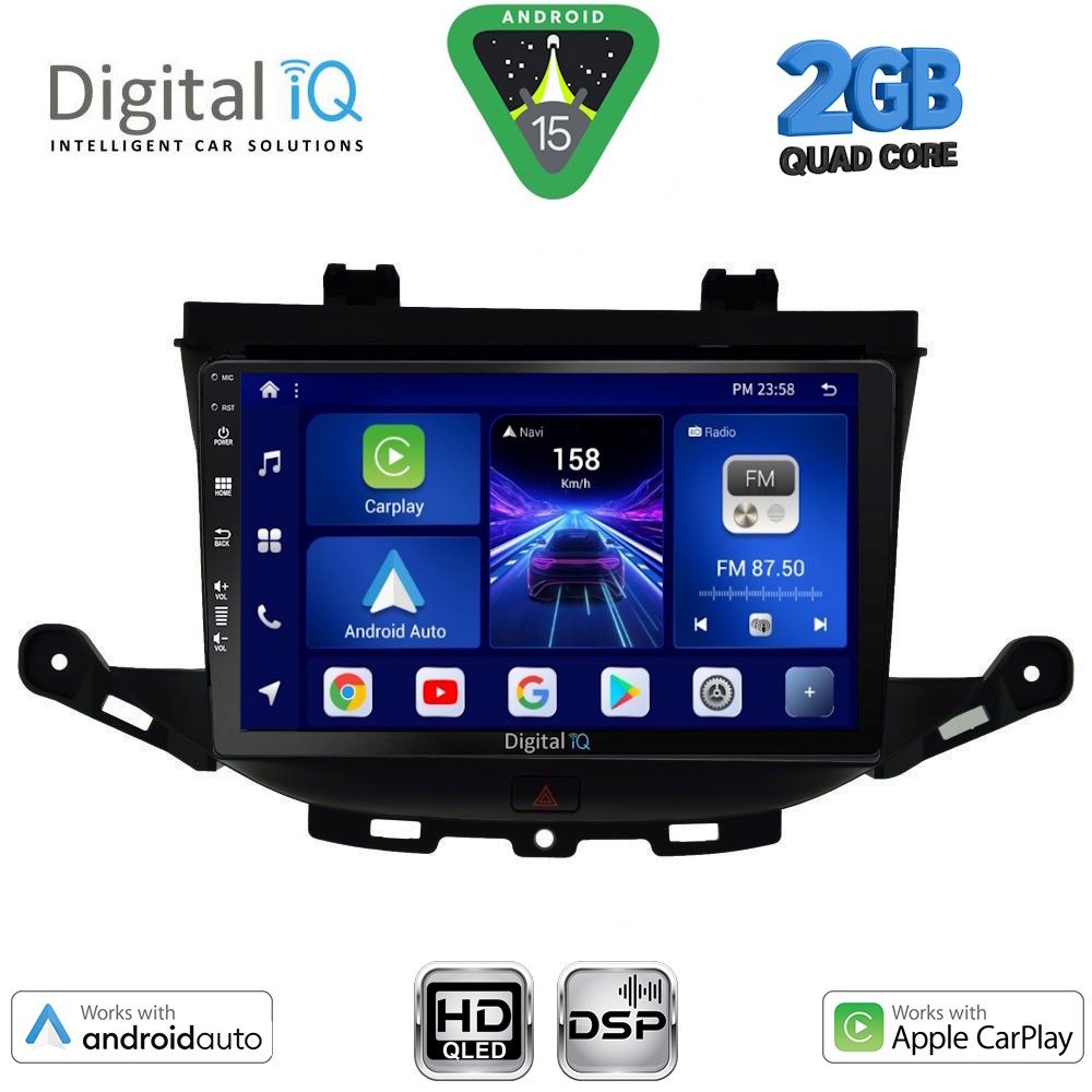 Βλησαρούλης Car Center - DIGITAL IQ BXC 3483_CPAA (9inc) MULTIMEDIA TABLET for OPEL ASTRA K mod. 2015-2022
