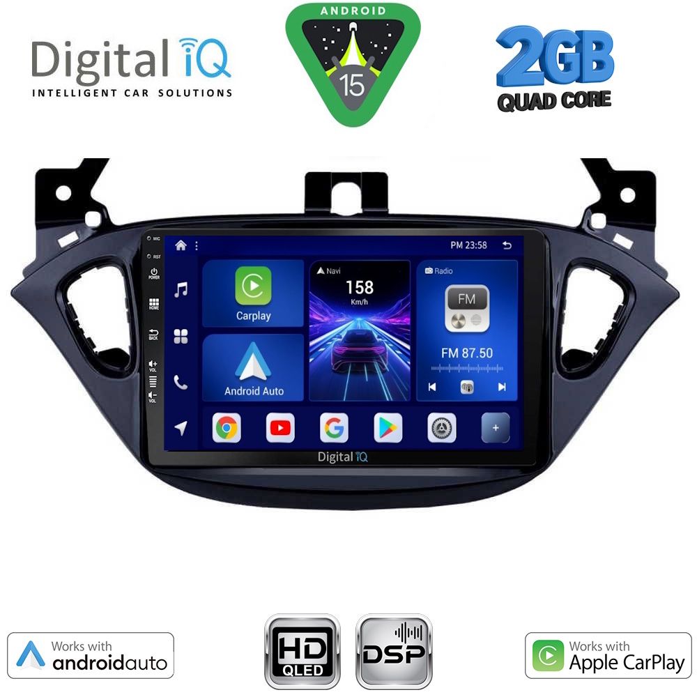 Βλησαρούλης Car Center - DIGITAL IQ BXC 3486_CPAA (9inc) MULTIMEDIA TABLET for OPEL ADAM - CORSA E  mod. 2014-2021
