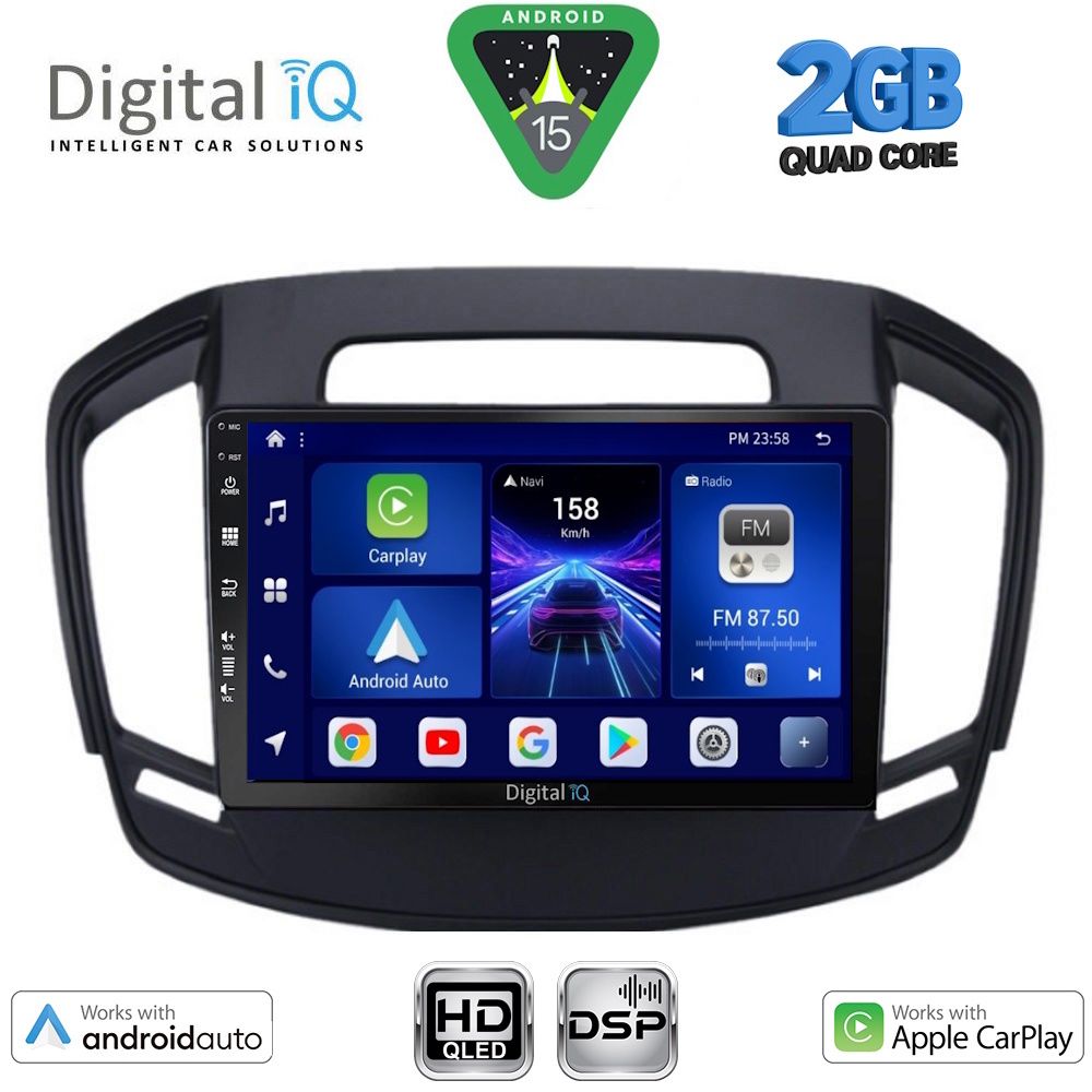 Βλησαρούλης Car Center - DIGITAL IQ BXC 3492_CPAA (9inc) MULTIMEDIA TABLET for OPEL INSIGNIA mod.2014-2017