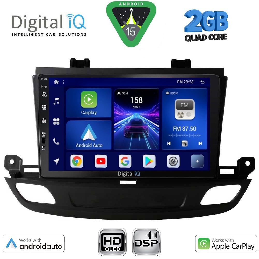 Βλησαρούλης Car Center - DIGITAL IQ BXC 3493_CPAA (9inc) MULTIMEDIA TABLET for OPEL INSIGNIA mod.2018-2024