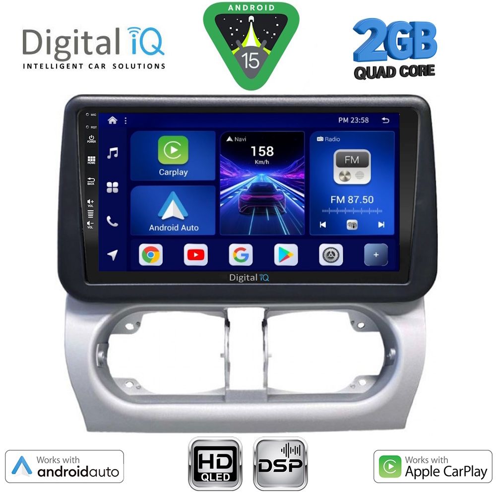 Βλησαρούλης Car Center - DIGITAL IQ BXC 3500_CPAA (9inc) MULTIMEDIA TABLET for OPEL CORSA C mod 2000-2006 - TIGRA mod. 2004-2009