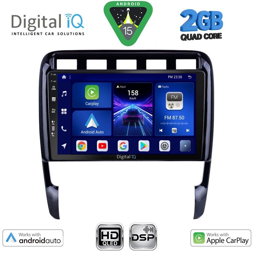 Βλησαρούλης Car Center - DIGITAL IQ BXC 3535_CPAA (9inc) MULTIMEDIA TABLET for PORSCHE CAYENNE mod. 2002-2011