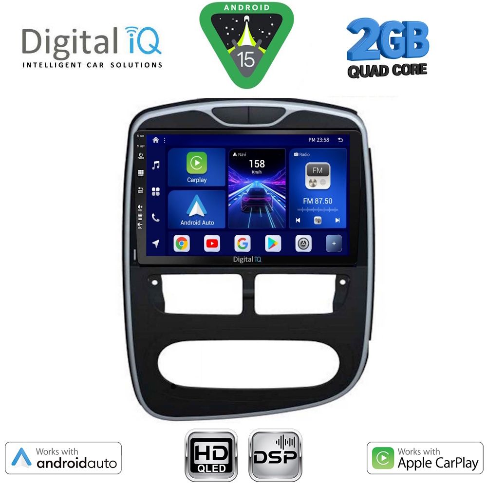 Βλησαρούλης Car Center - DIGITAL IQ BXC 3544_CPAA (10inc) MULTIMEDIA TABLET for RENAULT CLIO mod. 2012-2015