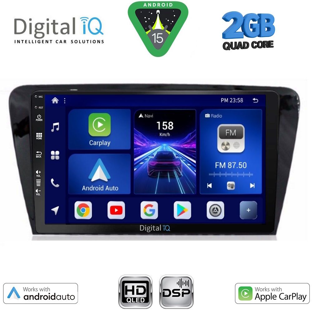 Βλησαρούλης Car Center - DIGITAL IQ BXC 3597_CPAA (10inc) MULTIMEDIA TABLET for SKODA OCTAVIA 7 mod. 2013-2021