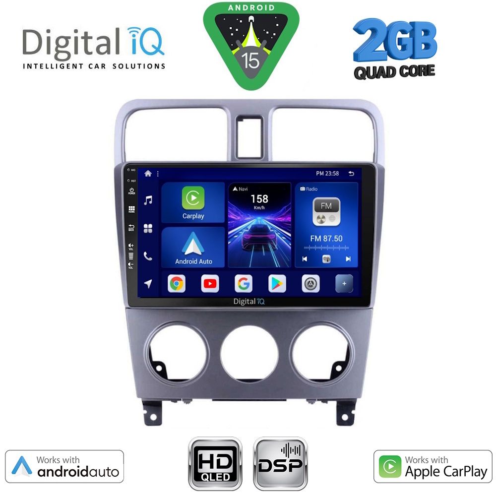 Βλησαρούλης Car Center - DIGITAL IQ BXC 3661_CPAA (9inc) MULTIMEDIA TABLET for SUBARU FORESTER  mod. 2002-2008