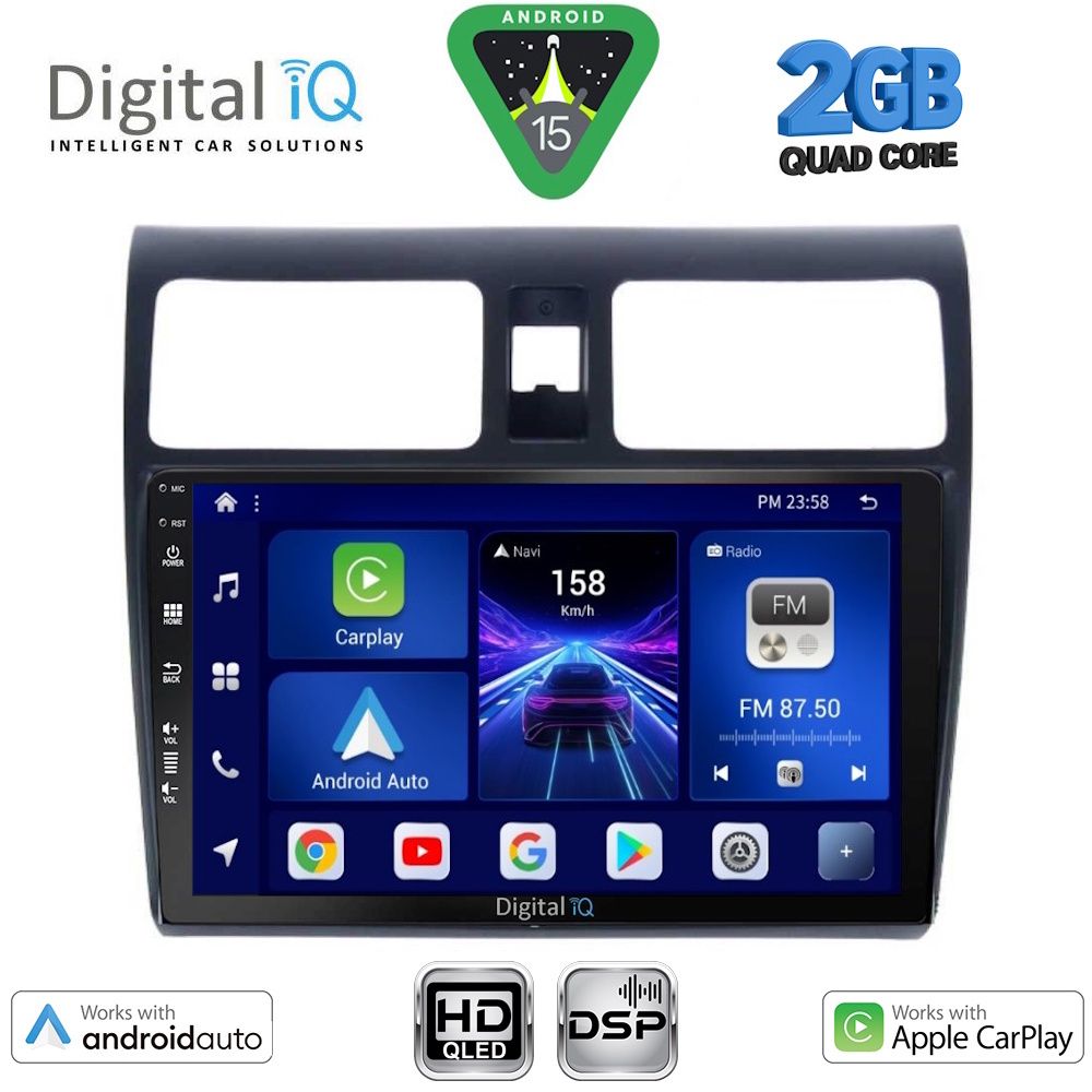 Βλησαρούλης Car Center - DIGITAL IQ BXC 3684_CPAA (10inc) MULTIMEDIA TABLET for SUZUKI SWIFT mod. 2005-2011