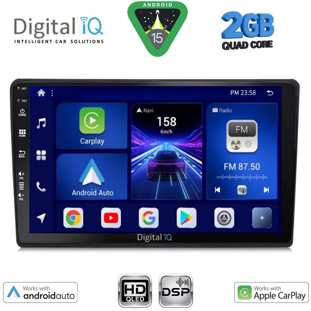 Βλησαρούλης Car Center - DIGITAL IQ BXC 3699_CPAA (10inc) MULTIMEDIA TABLET for TOYOTA AURIS mod. 2013-2015