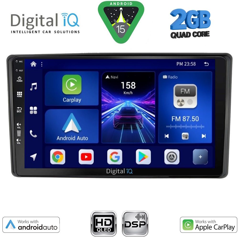 Βλησαρούλης Car Center - DIGITAL IQ BXC 3701_CPAA (10inc) MULTIMEDIA TABLET for TOYOTA RAIZE mod. 2020-2026